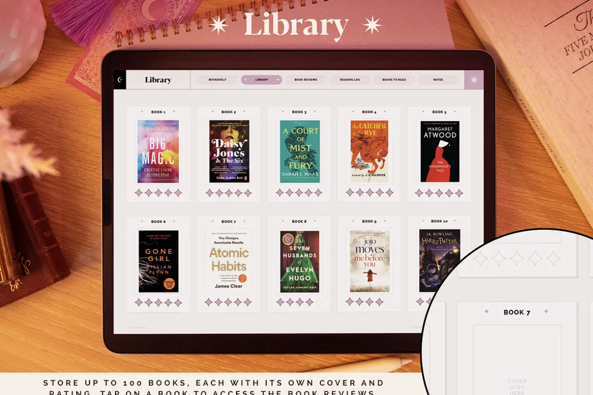 Digital Reading Journal – Purple