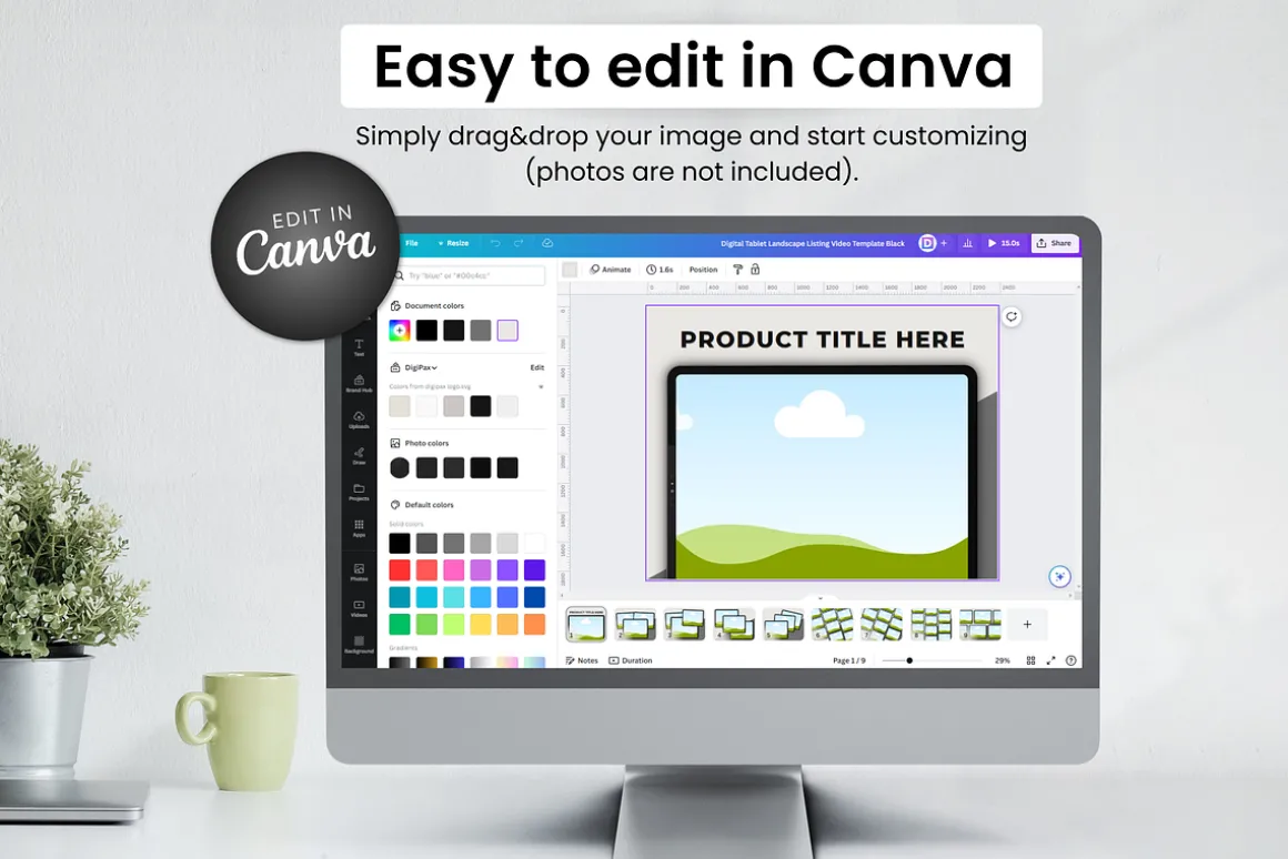 Digital Tablet Listing Video Canva