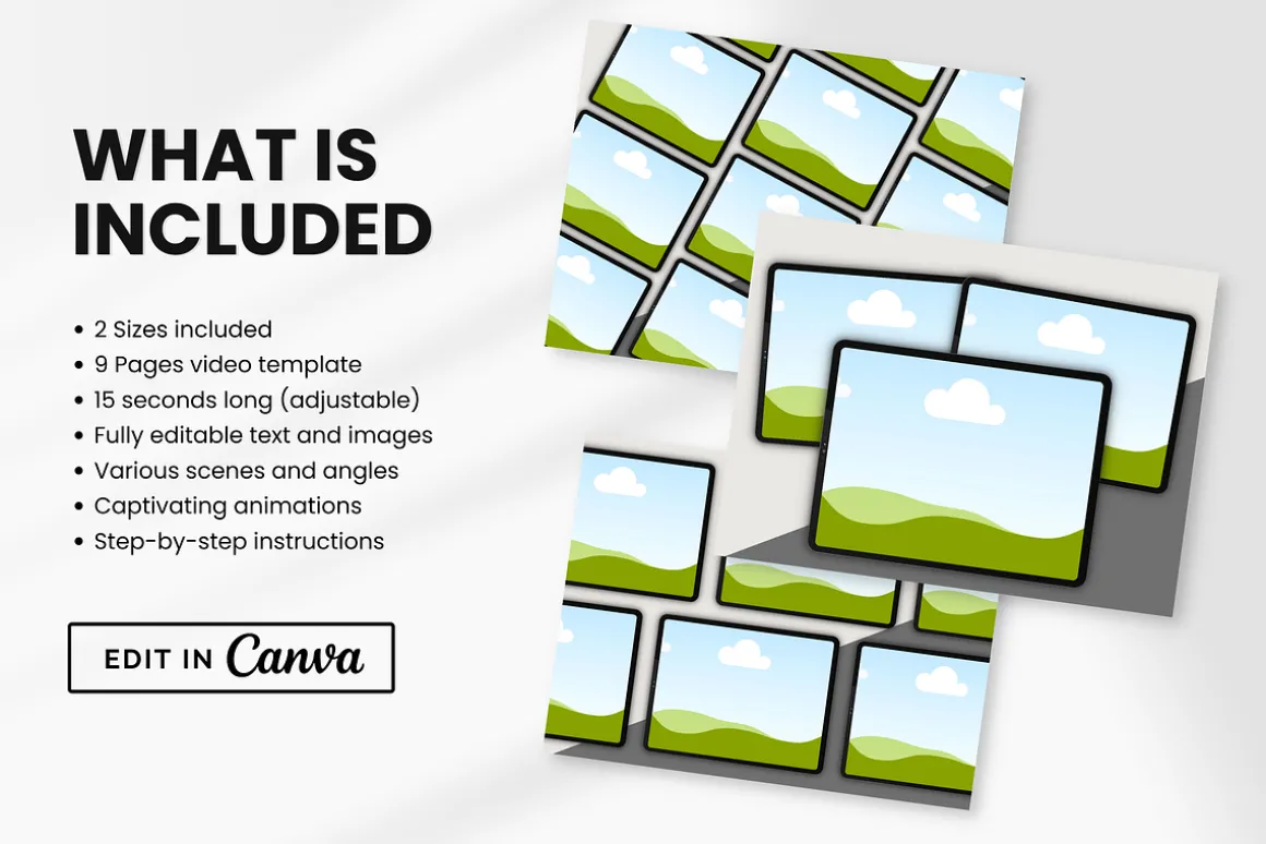 Digital Tablet Listing Video Canva