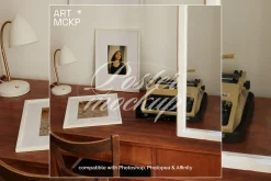 Din A Art frames interior mockup