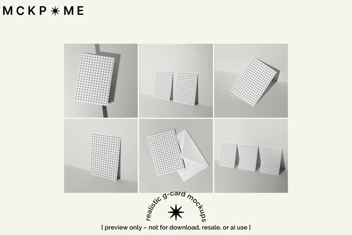 DIN A/5x7 postcard psd mockup set