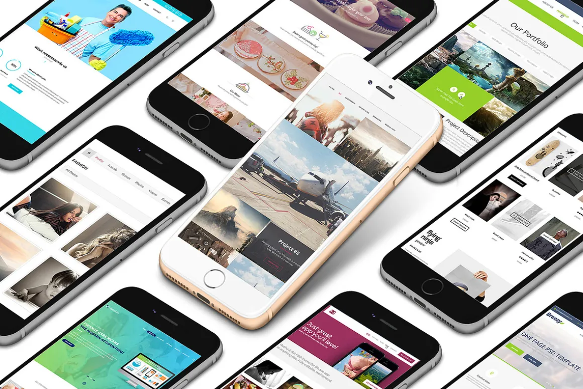 3D iPhone 8+ Mock-Up 04