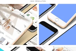 3D iPhone 8+ Mock-Up 04