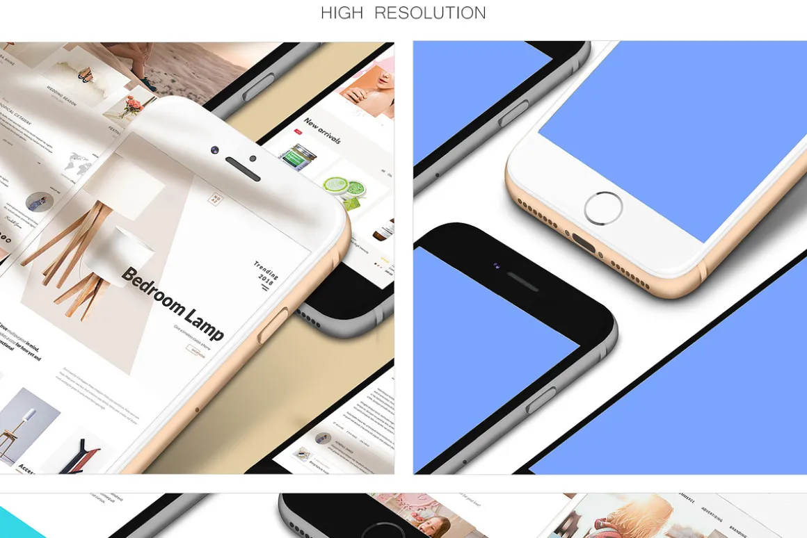 3D iPhone 8+ Mock-Up 04