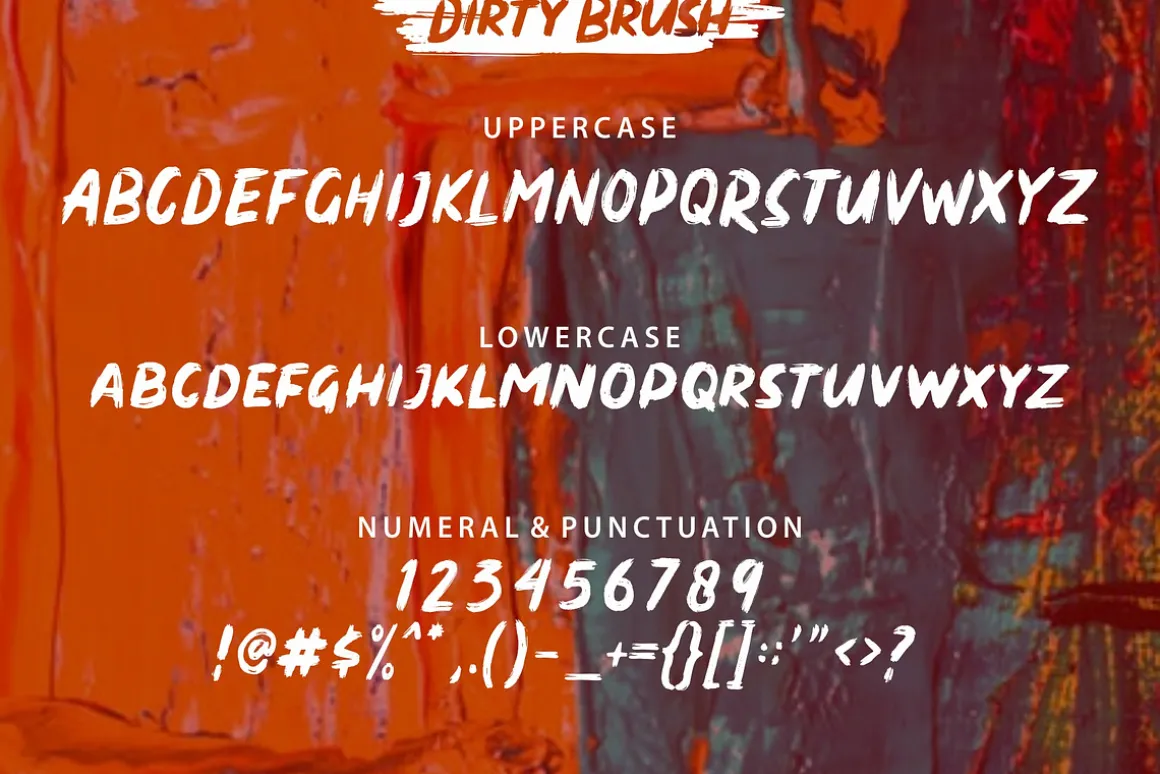 Dirty Brush Font