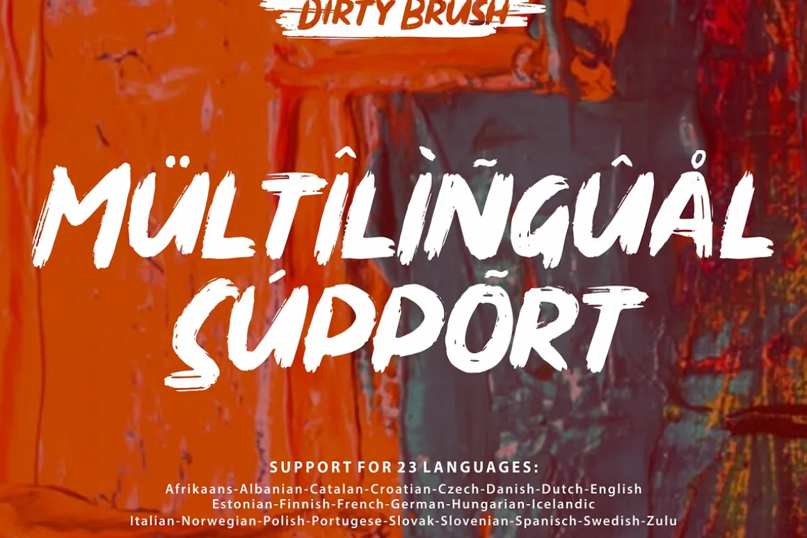 Dirty Brush Font