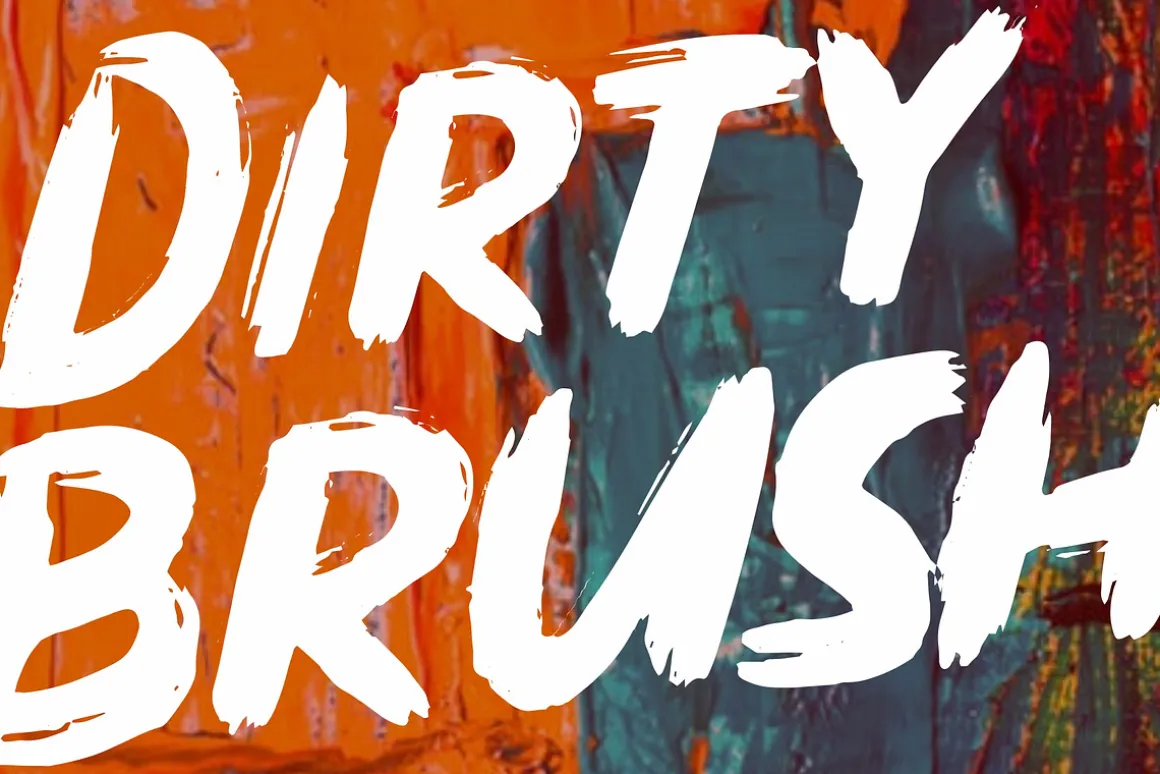 Dirty Brush Font