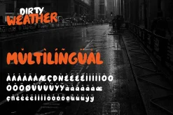 Dirty Weather Bubble Display