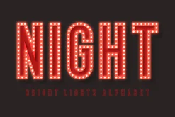 Disco Lights Alphabet