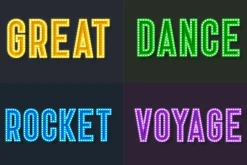 Disco Lights Alphabet