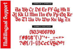 Disgored Blackleter Display Font