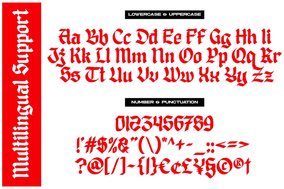 Disgored Blackleter Display Font