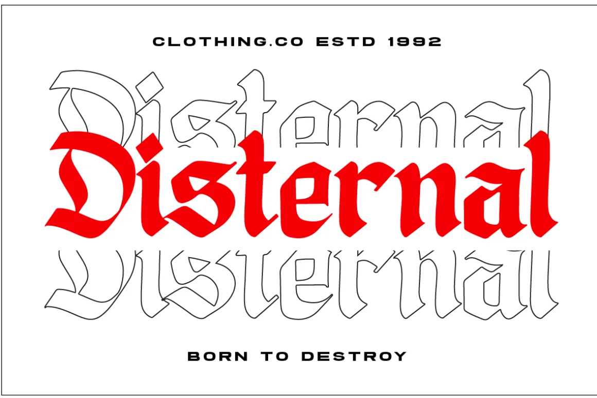 Disgored Blackleter Display Font