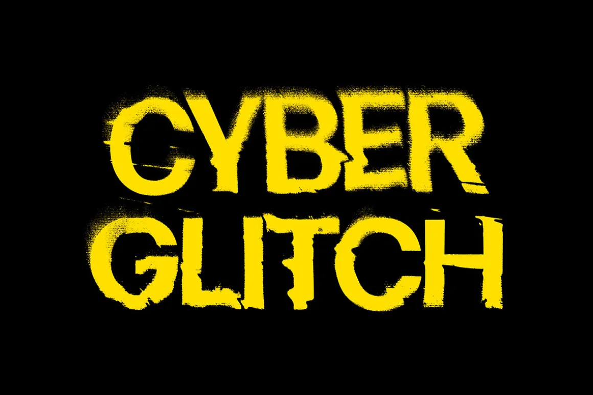 Displaced Distortion Text Effects