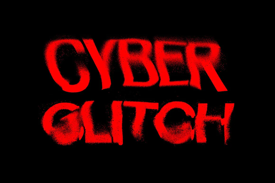 Displaced Distortion Text Effects