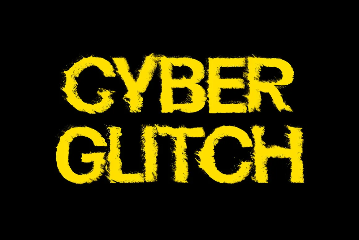 Displaced Distortion Text Effects