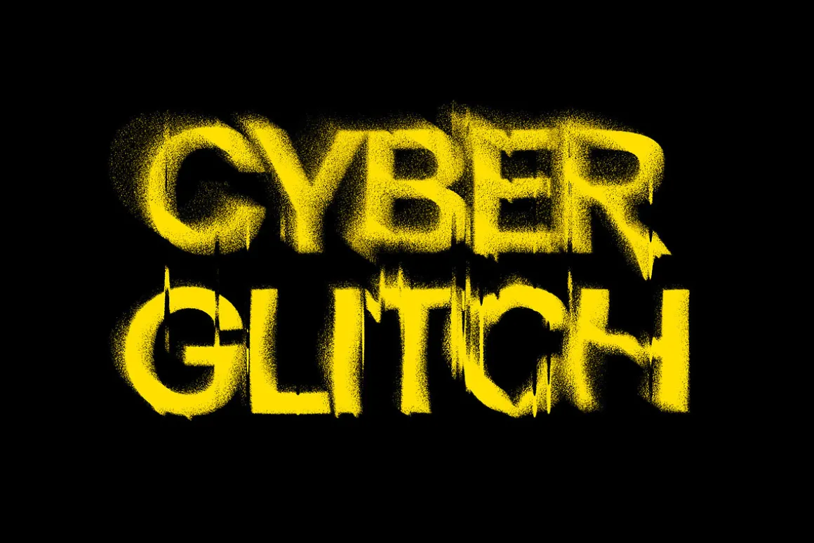 Displaced Distortion Text Effects