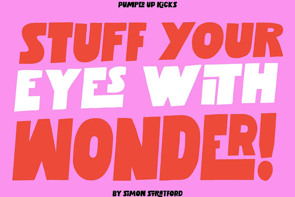 Display font Pumped up kicks
