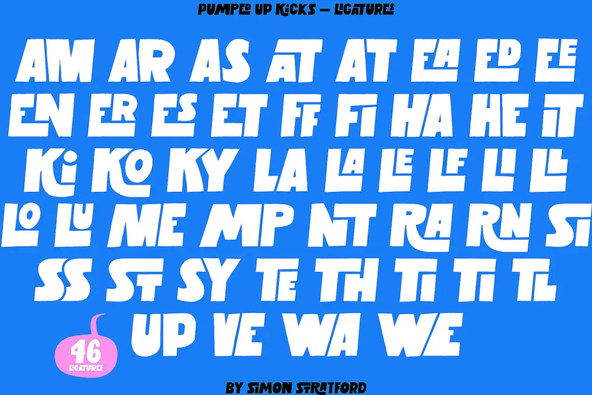 Display font Pumped up kicks