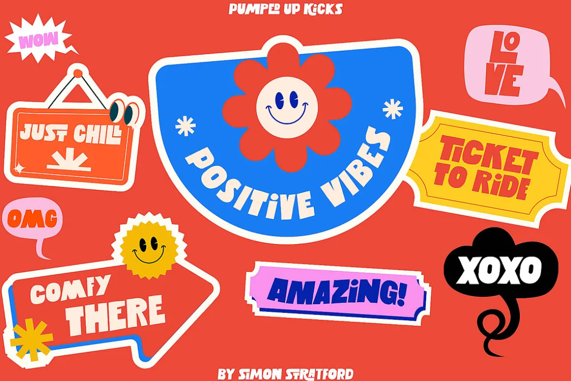 Display font Pumped up kicks