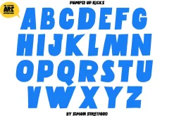 Display font Pumped up kicks