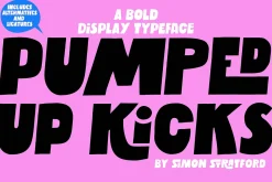 Display font Pumped up kicks