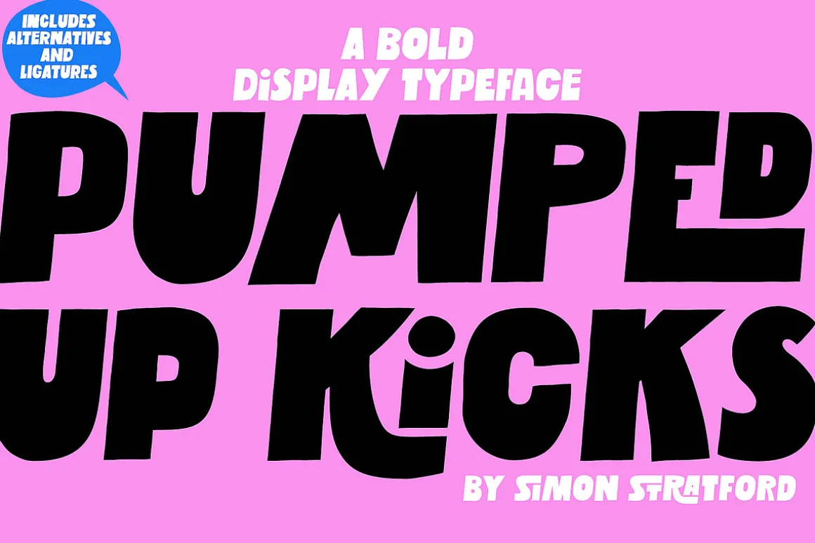 Display font Pumped up kicks