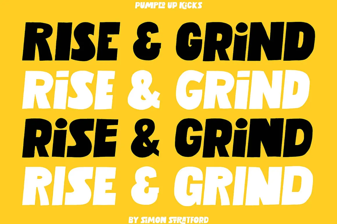 Display font Pumped up kicks