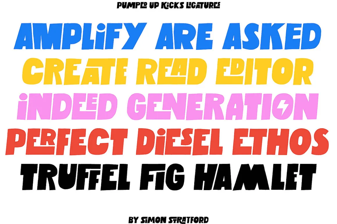 Display font Pumped up kicks