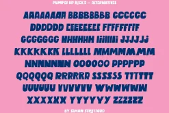 Display font Pumped up kicks