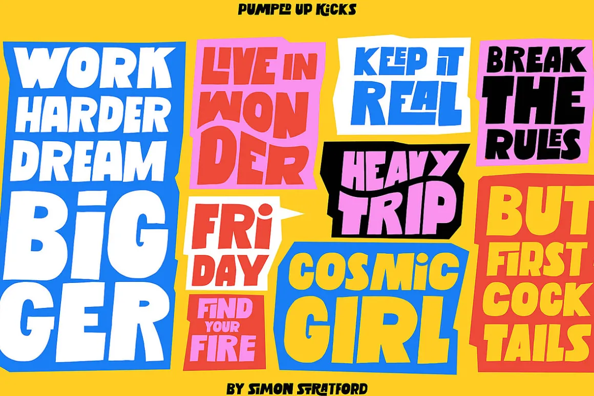 Display font Pumped up kicks
