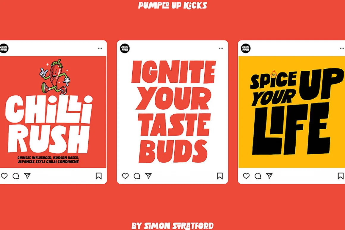 Display font Pumped up kicks