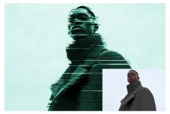 Distortion Glitch Photo Effect
