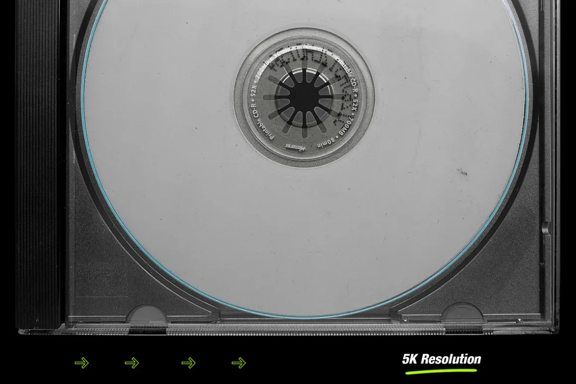 Distressed CD Jewel Case Mockup