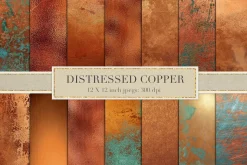 Distressed copper textures