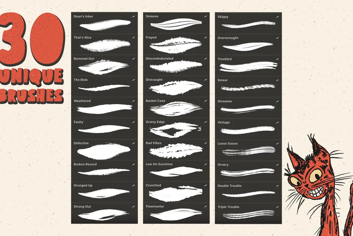 Distressed Inkers For Procreate