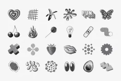 144 Dithering Bitmap Vector Shapes