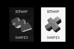 144 Dithering Bitmap Vector Shapes
