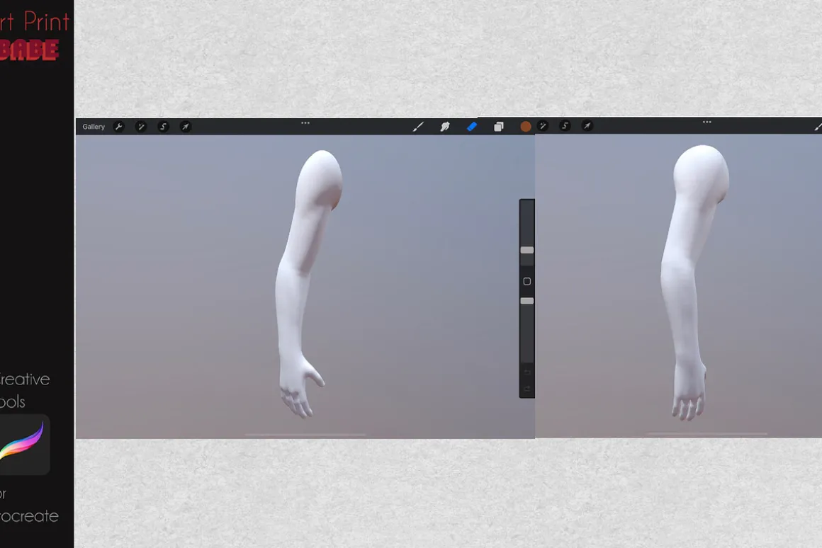3D Object Arm Model Tattoo Realistic