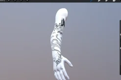 3D Object Arm Model Tattoo Realistic