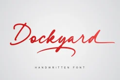 Dockyard | Handwritten Font