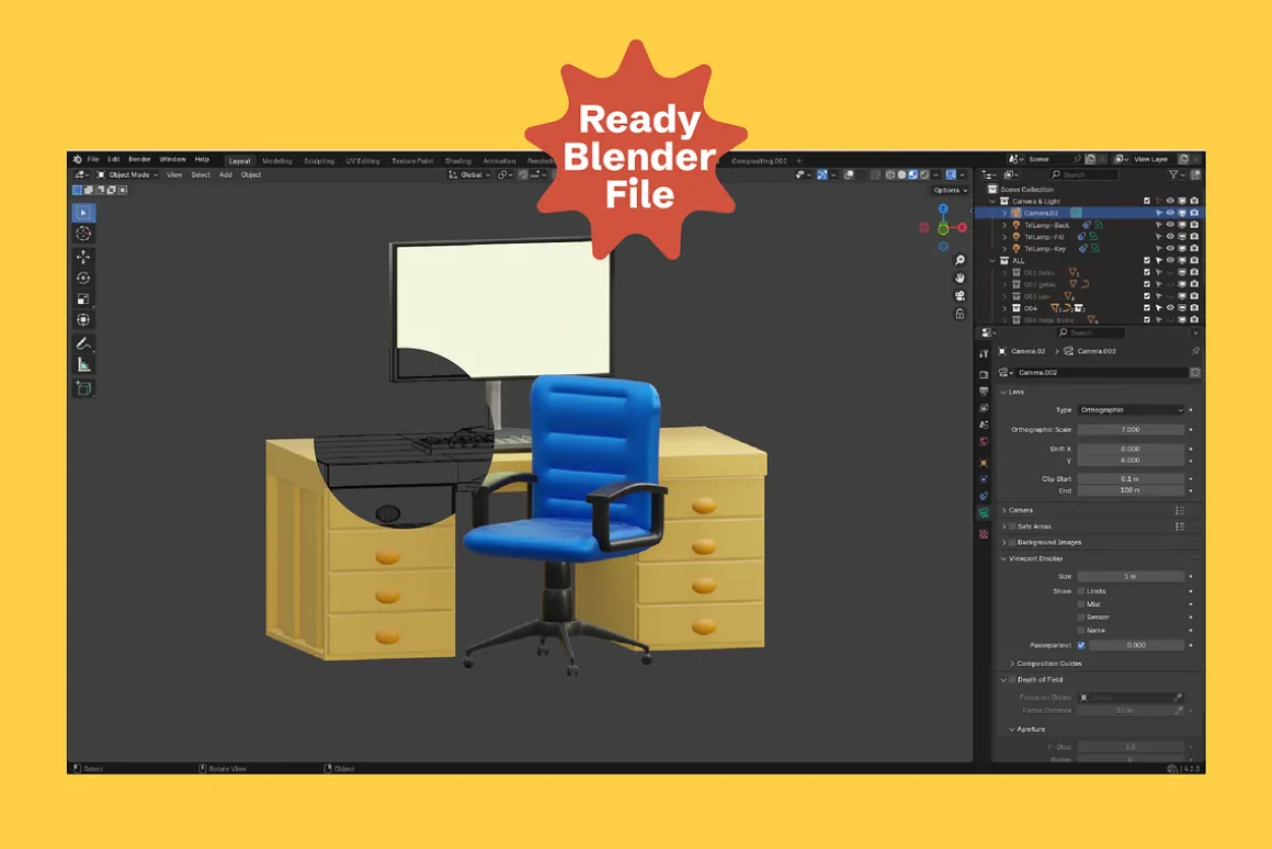 3D Office & Workstation Pack