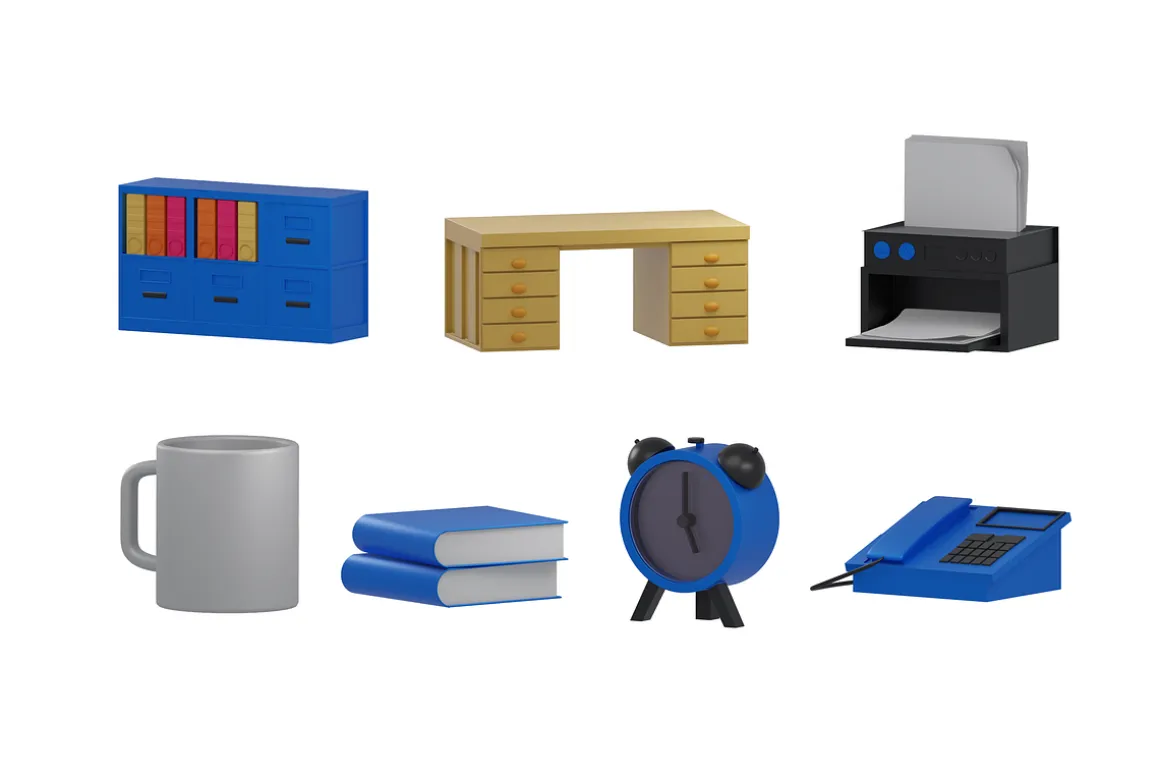 3D Office & Workstation Pack