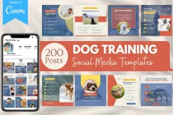200 Dog Training Canva Templates