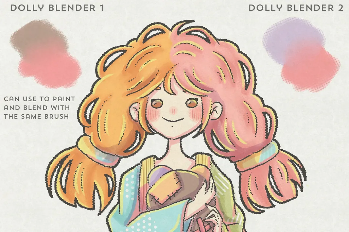 DolliBox Kawaii procreate brushes