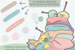 DolliBox Kawaii procreate brushes