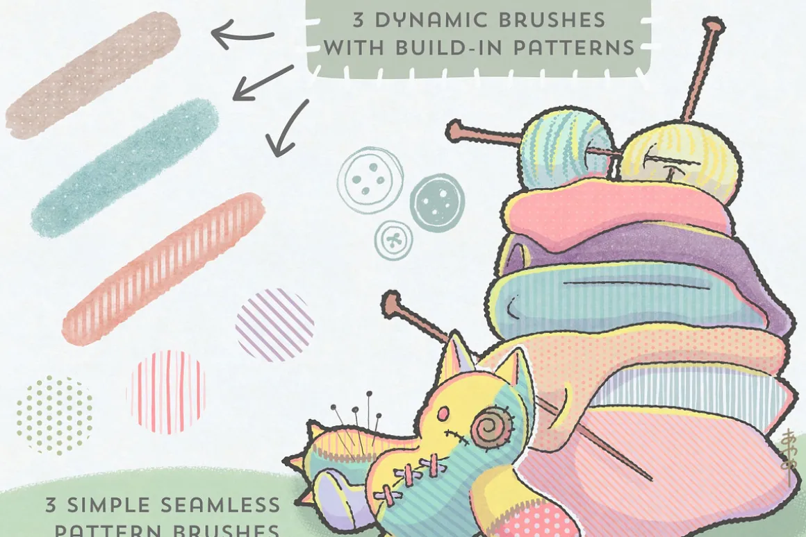 DolliBox Kawaii procreate brushes