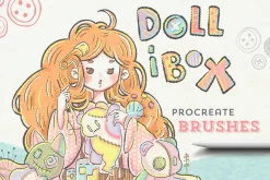 DolliBox Kawaii procreate brushes