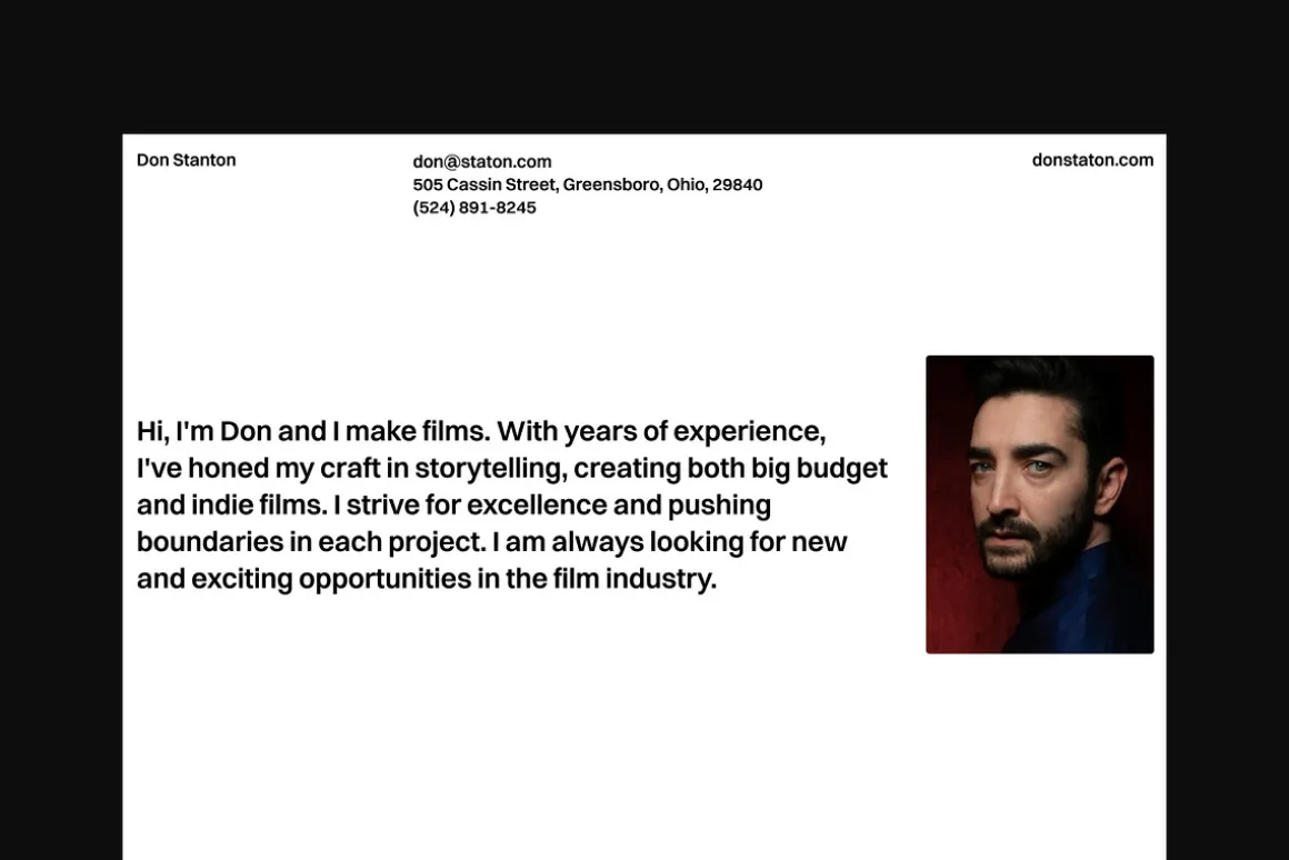 Don | CV / Resume template