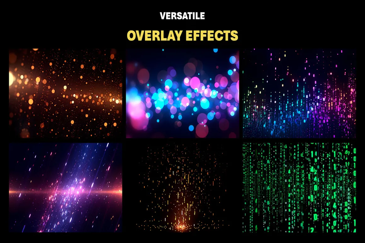 250+ Dots Neon Light Overlay Effects